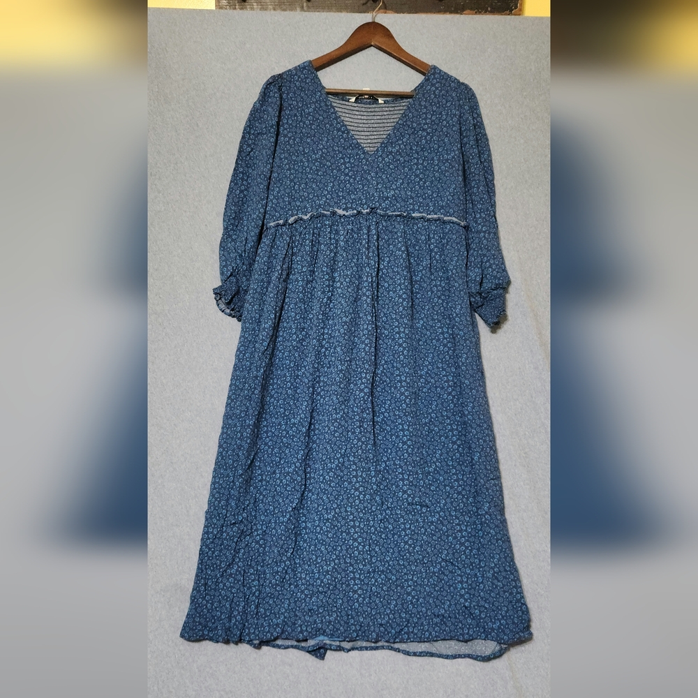 The Nines by Hatch floral v-neck maxi dress. Size large